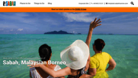 What Sabahtourism.com website looked like in 2020 (3 years ago)