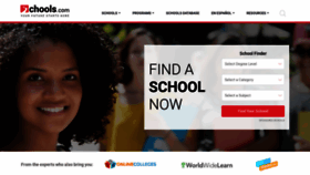 What Schools.com website looked like in 2020 (3 years ago)