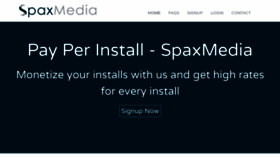 What Spaxmedia.com website looked like in 2020 (3 years ago)