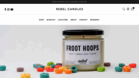 What Shoprebelcandles.com website looked like in 2020 (3 years ago)