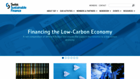 What Sustainablefinance.ch website looked like in 2020 (3 years ago)