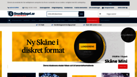 What Snusbolaget.se website looked like in 2020 (3 years ago)