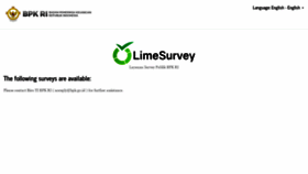 What Survey.bpk.go.id website looked like in 2020 (3 years ago)