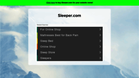 What Sleeper.com website looked like in 2020 (3 years ago)