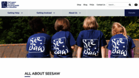 What Seesaw.org.uk website looked like in 2020 (3 years ago)