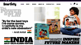 What Smartivity.in website looked like in 2020 (4 years ago)