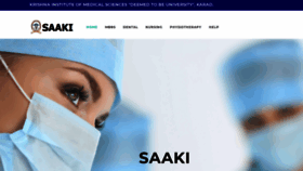 What Saaki.in website looked like in 2020 (3 years ago)