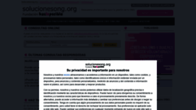 What Solucionesong.org website looked like in 2020 (3 years ago)