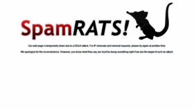 What Spamrats.com website looked like in 2020 (3 years ago)