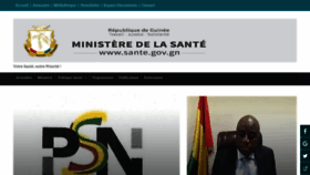 What Sante.gov.gn website looked like in 2020 (3 years ago)
