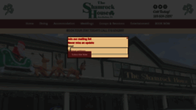 What Shamrockhouse.com website looked like in 2020 (3 years ago)