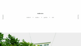 What Studionico.jp website looked like in 2020 (3 years ago)