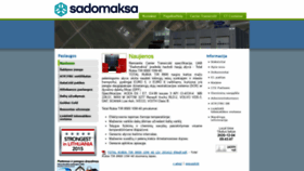 What Sadomaksa.lt website looked like in 2020 (3 years ago)