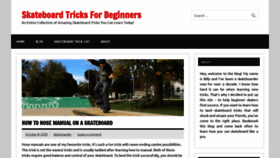 What Skateboardtricksforbeginners.com website looked like in 2020 (3 years ago)