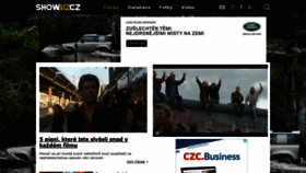 What Showbiz.cz website looked like in 2020 (3 years ago)
