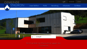 What Stallikon.ch website looked like in 2020 (3 years ago)