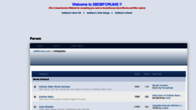 What Sbdbforums.com website looked like in 2020 (3 years ago)
