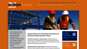 What Synergietraining.co.uk website looked like in 2020 (3 years ago)