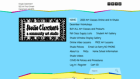 What Studioclaremont.com website looked like in 2020 (3 years ago)
