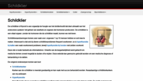 What Schildklier.org website looked like in 2020 (4 years ago)