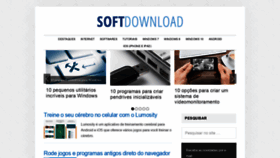 What Softdownload.com.br website looked like in 2020 (3 years ago)