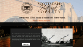 What Scottsdalehistory.org website looked like in 2020 (3 years ago)