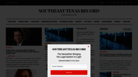 What Setexasrecord.com website looked like in 2020 (3 years ago)