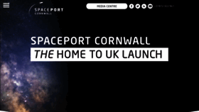 What Spaceportcornwall.com website looked like in 2020 (3 years ago)