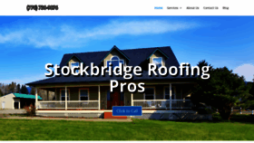 What Stockbridgeroofingpros.com website looked like in 2020 (3 years ago)