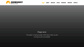 What Snowghostdesign.com website looked like in 2020 (3 years ago)