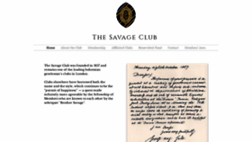 What Savageclub.com website looked like in 2020 (3 years ago)