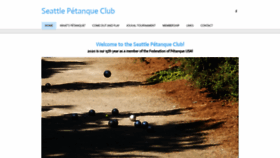 What Seattlepetanque.org website looked like in 2020 (3 years ago)