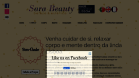 What Sarabeauty.pt website looked like in 2020 (3 years ago)
