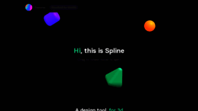 What Spline.design website looked like in 2020 (3 years ago)