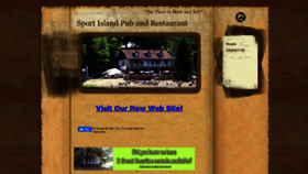 What Sportislandrestaurant.com website looked like in 2020 (3 years ago)