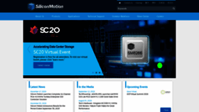 What Siliconmotion.com website looked like in 2020 (3 years ago)