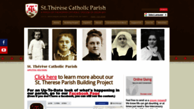 What St-therese.com website looked like in 2020 (3 years ago)