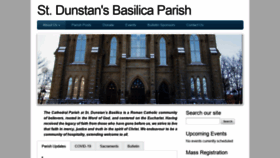 What Stdunstanspei.com website looked like in 2020 (3 years ago)