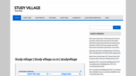 What Studyvillage.co.in website looked like in 2020 (3 years ago)