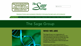 What Sagehealthcare.com website looked like in 2020 (3 years ago)