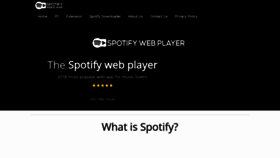 What Spotifywebplayer.net website looked like in 2020 (3 years ago)