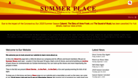 What Summerplacetheatre.org website looked like in 2020 (3 years ago)