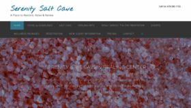 What Serenitysaltcave.com website looked like in 2020 (3 years ago)