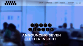 What Sevenletter.com website looked like in 2020 (3 years ago)
