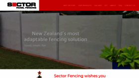What Sectorfencing.co.nz website looked like in 2020 (3 years ago)