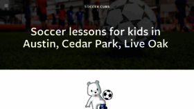 What Soccercubs.com website looked like in 2020 (3 years ago)