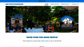 What Sawtoothroadhouse.com website looked like in 2020 (3 years ago)