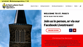 What Stpaulseggertsville.org website looked like in 2020 (3 years ago)