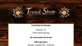 What Sabine-trendshop.de website looked like in 2020 (3 years ago)