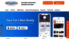 What Sparkcarcare.com website looked like in 2020 (5 years ago)